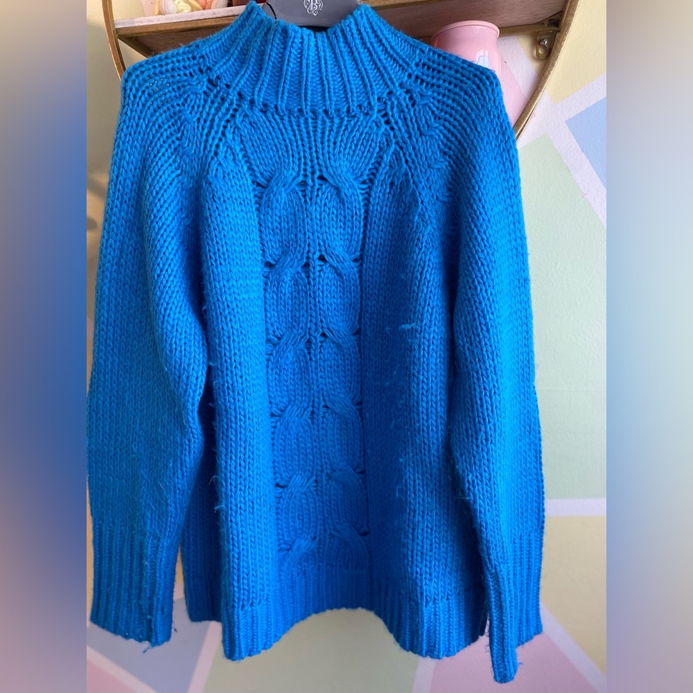 Cocovive Bright Blue Knit Sweater
